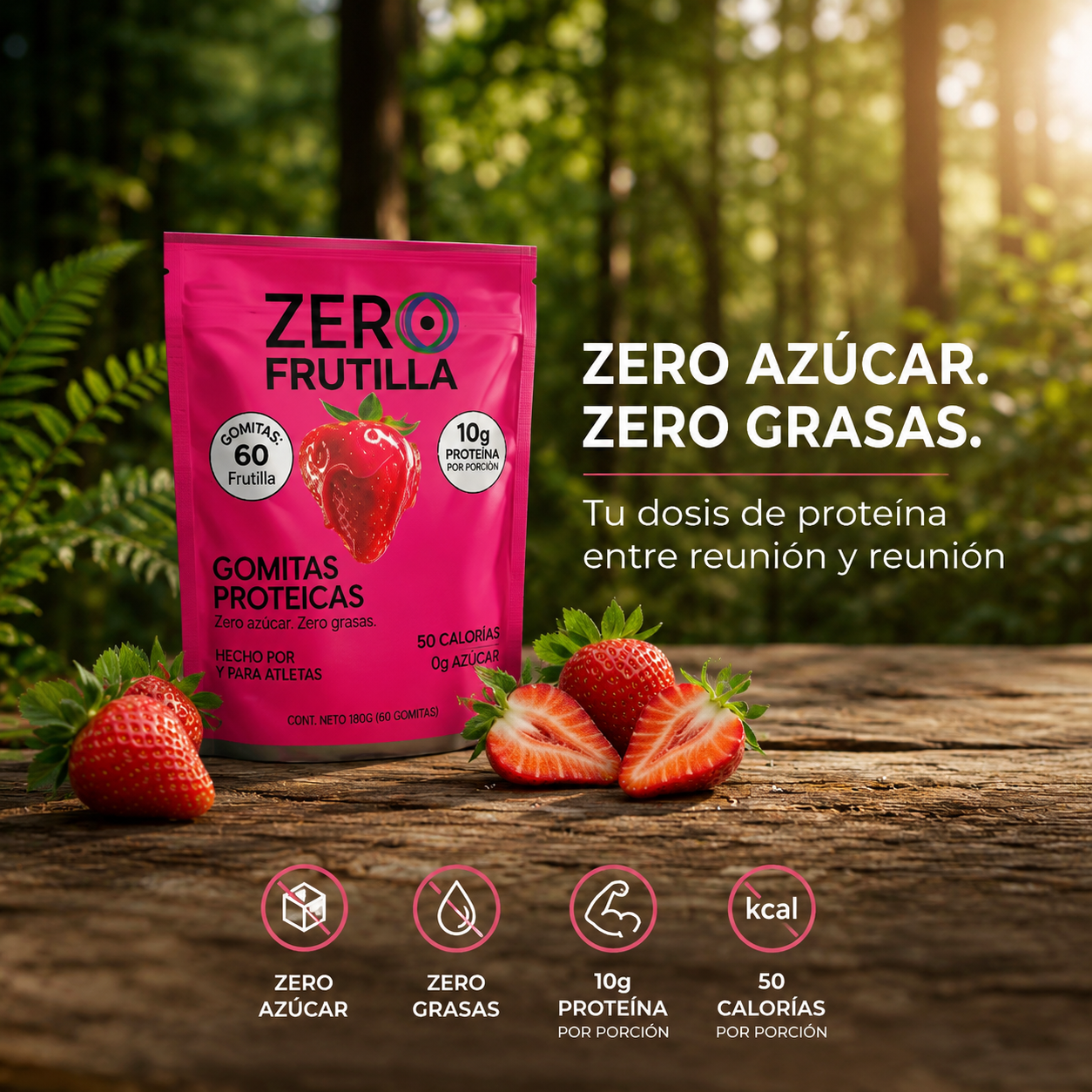 Gomitas Proteicas | Proteína pura. Cero inflamación
